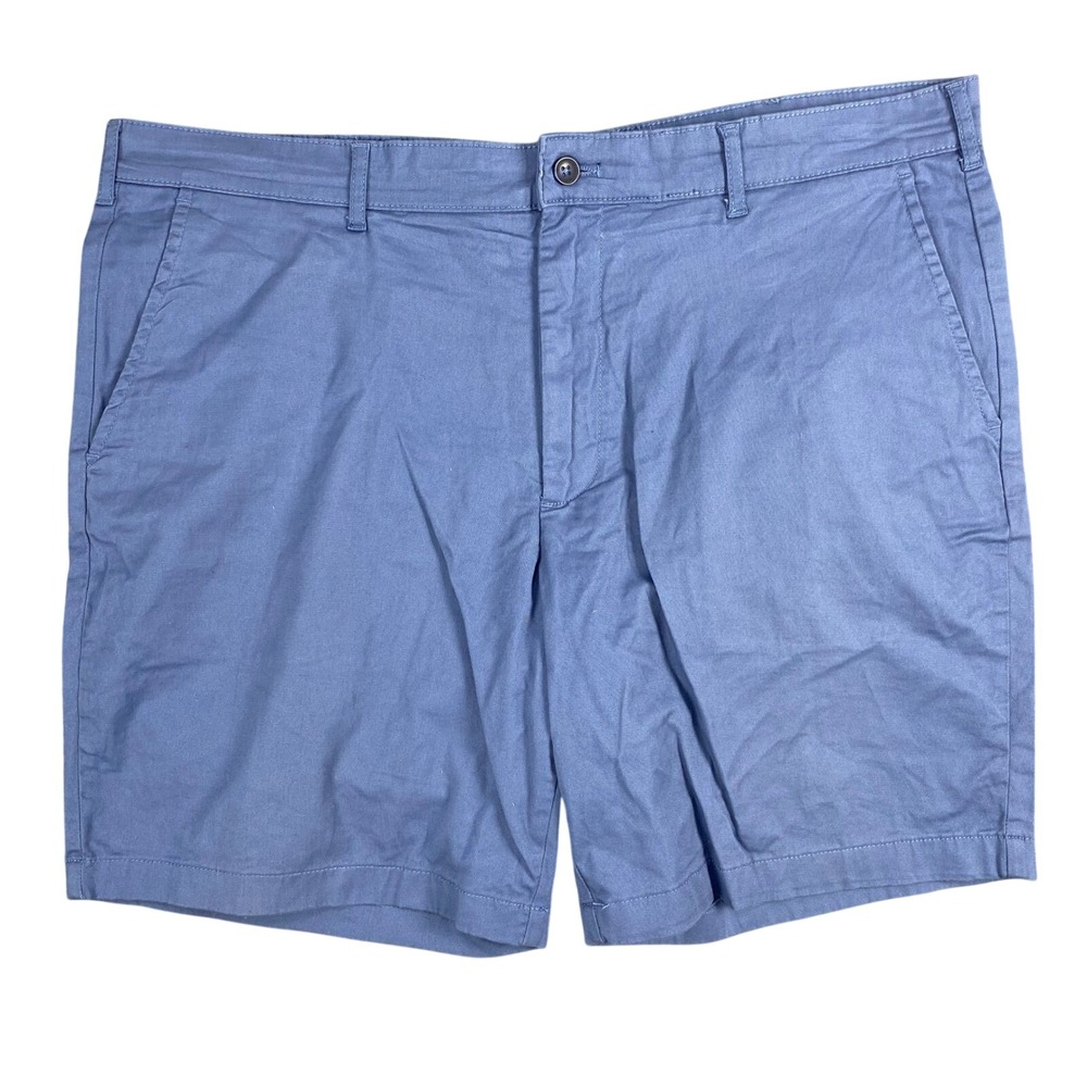 IZOD Saltwater Stretch Shorts Mens 40 Blue Chino Casual Golf Summer Stretch